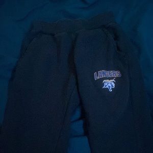 black Lamoille Lancers sweatpants youth Large